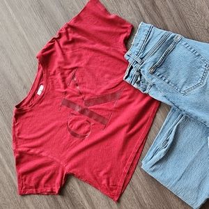 Cropped CK tee